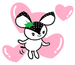 Bibi of the strawberry hat 3 sticker #7171965