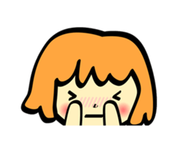 The Zu funny animal and girls sticker #7173227