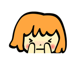 The Zu funny animal and girls sticker #7173227