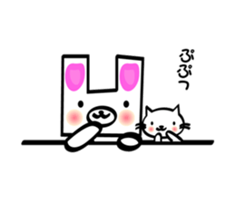 The Zu funny animal and girls sticker #7173245