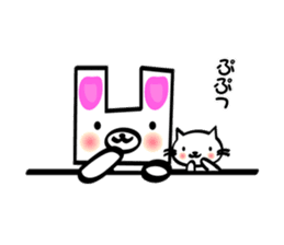 The Zu funny animal and girls sticker #7173245