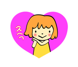 The Zu funny animal and girls sticker #7173249