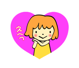 The Zu funny animal and girls sticker #7173249