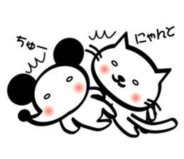 The Zu funny animal and girls sticker #7173250