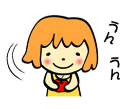 The Zu funny animal and girls sticker #7173255