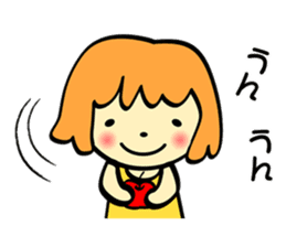 The Zu funny animal and girls sticker #7173255