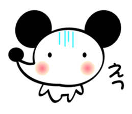 The Zu funny animal and girls sticker #7173258