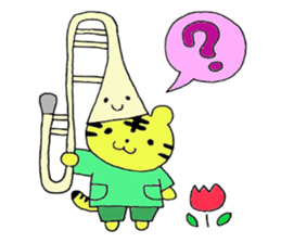 Stamp of Mr. tiger  and Mr. trombone. sticker #7173910