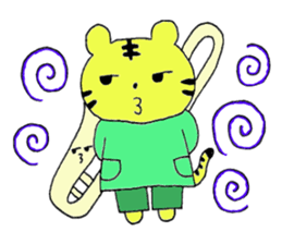 Stamp of Mr. tiger  and Mr. trombone. sticker #7173934
