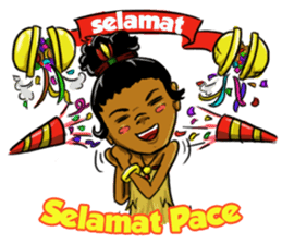 Pace & Mace YaYa - Love Papua sticker #7174128