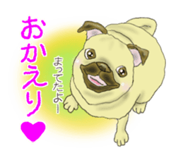 Pugs and boston terrier sticker #7174148