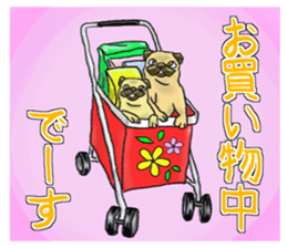 Pugs and boston terrier sticker #7174155