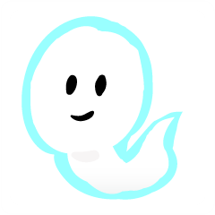 Cute white ghost