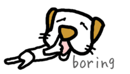 Loose dog(English version) sticker #7174586