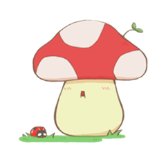 Mushrooms Sticker.