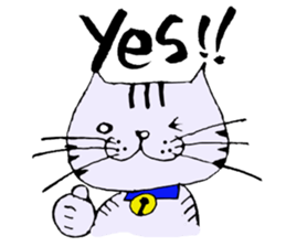 TAKUchan of a pheasant cat 2 sticker #7176186