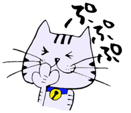 TAKUchan of a pheasant cat 2 sticker #7176190