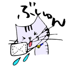 TAKUchan of a pheasant cat 2 sticker #7176205