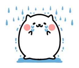 White pretty hamster sticker #7176306