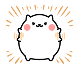 White pretty hamster sticker #7176307