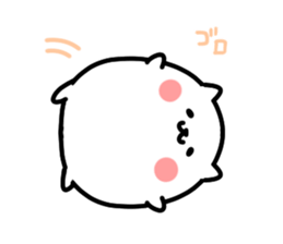 White pretty hamster sticker #7176312