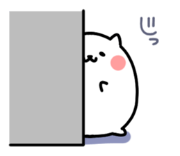 White pretty hamster sticker #7176314