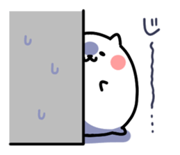 White pretty hamster sticker #7176315