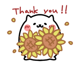 White pretty hamster sticker #7176322