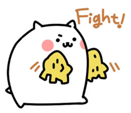 White pretty hamster sticker #7176326