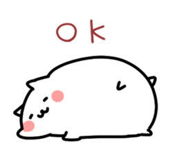 White pretty hamster sticker #7176328