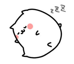 White pretty hamster sticker #7176330