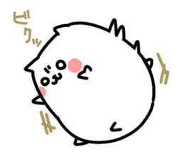 White pretty hamster sticker #7176331