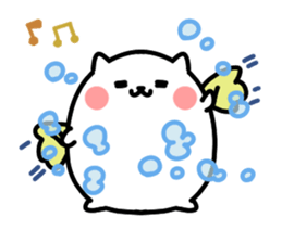 White pretty hamster sticker #7176332