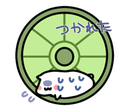 White pretty hamster sticker #7176335
