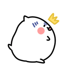 White pretty hamster sticker #7176338