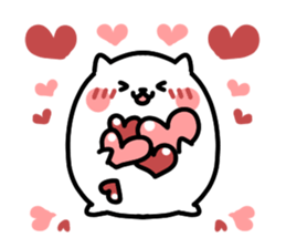 White pretty hamster sticker #7176339