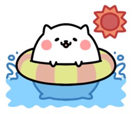 White pretty hamster sticker #7176340