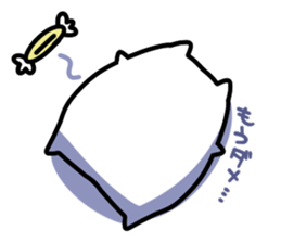 White pretty hamster sticker #7176342