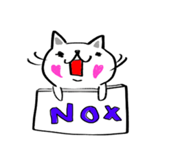 We will work hard with the mother cat sticker #7177143