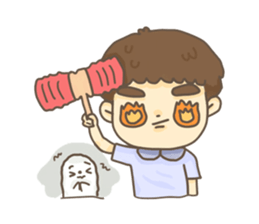 Baby K and Seal sticker #7177253