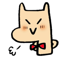 Pony wearing a bow sticker #7177467