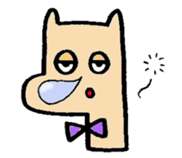 Pony wearing a bow sticker #7177469