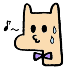 Pony wearing a bow sticker #7177482