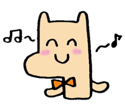 Pony wearing a bow sticker #7177492