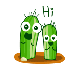 cactus twins sticker #7177584