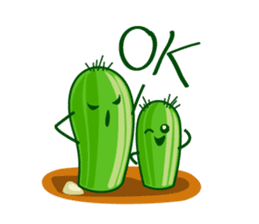 cactus twins sticker #7177585