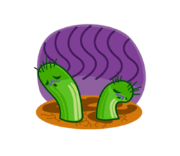 cactus twins sticker #7177590