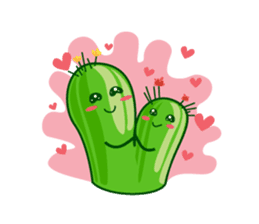 cactus twins sticker #7177591