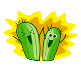 cactus twins sticker #7177592