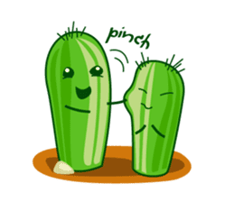 cactus twins sticker #7177593